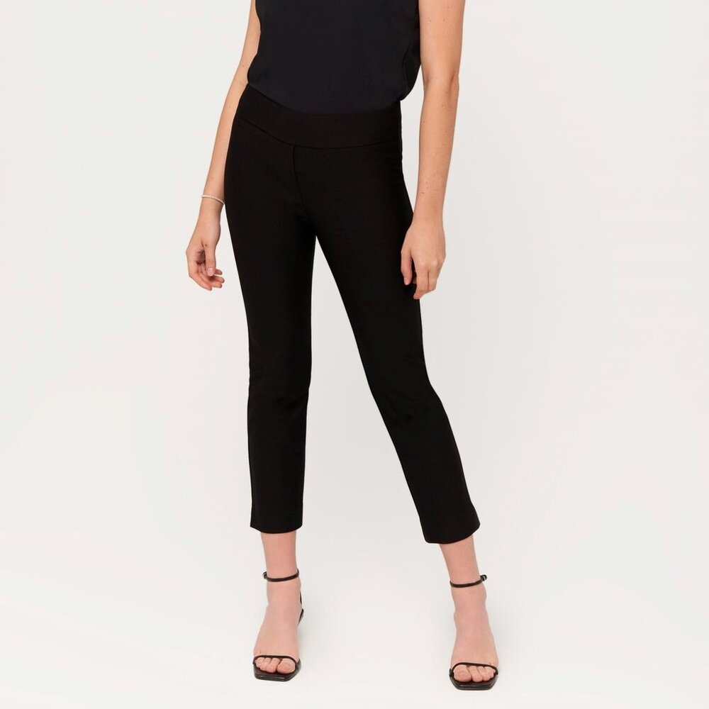 Margaret M Zip Pocket Ponte Pants Black XXSP